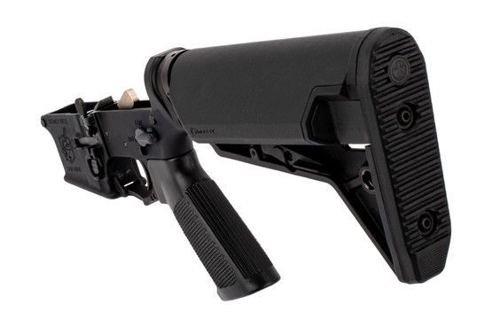 Knight's Armament SR15 complete AR15 lower receiver comes with an MOE SL-S stock